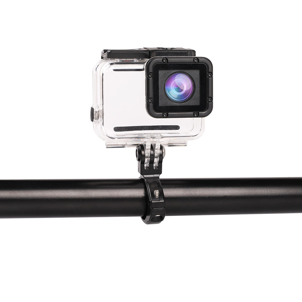 O-Type Aluminum Bicycle Handlebar Mount for Action Cameras - Lightweight 360° Rotation, GoPro Compatible
