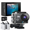 Xilecam Action Camera 1080P WiFi Sports Camera 32GB Memory Card Action Camera 4xZoom 131ft Underwater Waterproof with 2 X1050mAh Batteries and Multi-Function Accessory(X2R)