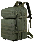 ORILOOSEN 48L Tactical Backpack – Heavy Duty 3-Day Assault Pack with MOLLE System, Army Green
