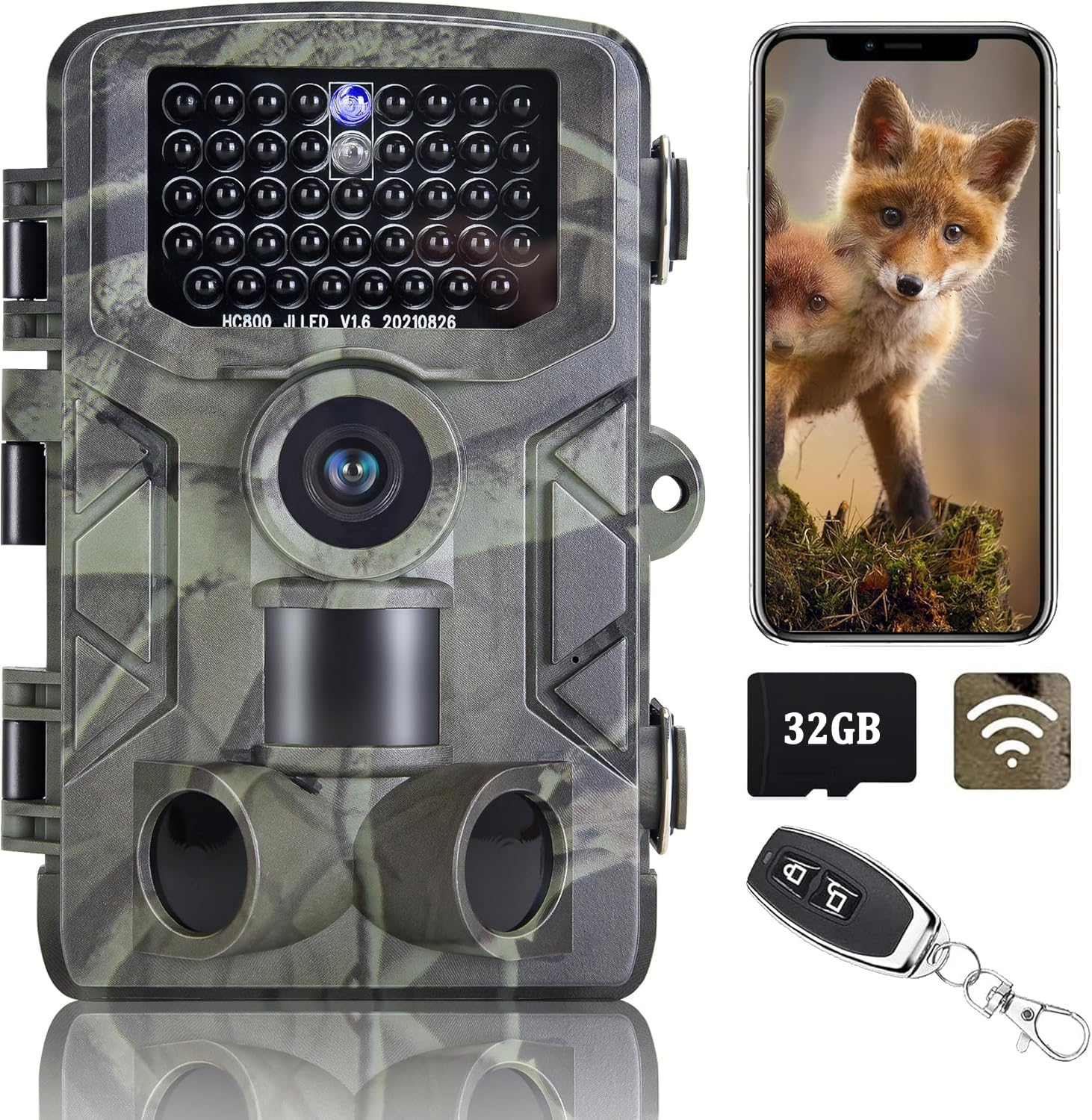 CAMVILD WiFi Trail Camera 24MP 1080P – Capture Every Moment in the Wild