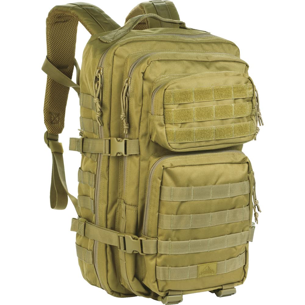 35L Tactical MOLLE Backpack – Red Rock Large Assault Pack with Hydration Pocket & Heavy-Duty Comfort